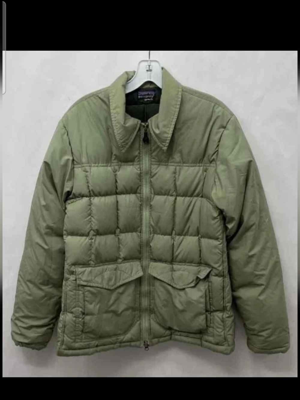 Patagonia get down jacket puffer coat green womens size medium